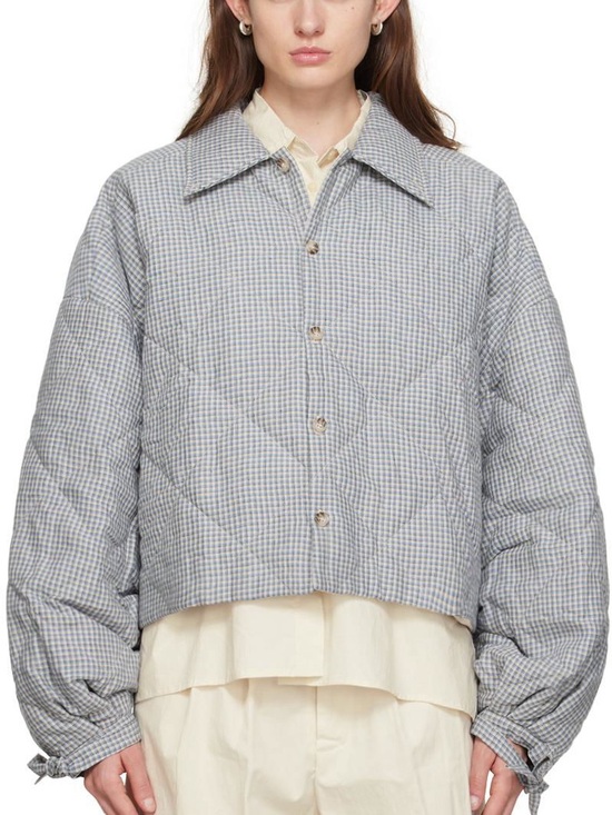 Deiji Studios Jackets & Blazers - DEIJI STUDIOS The Collared Quilt Jacket XL